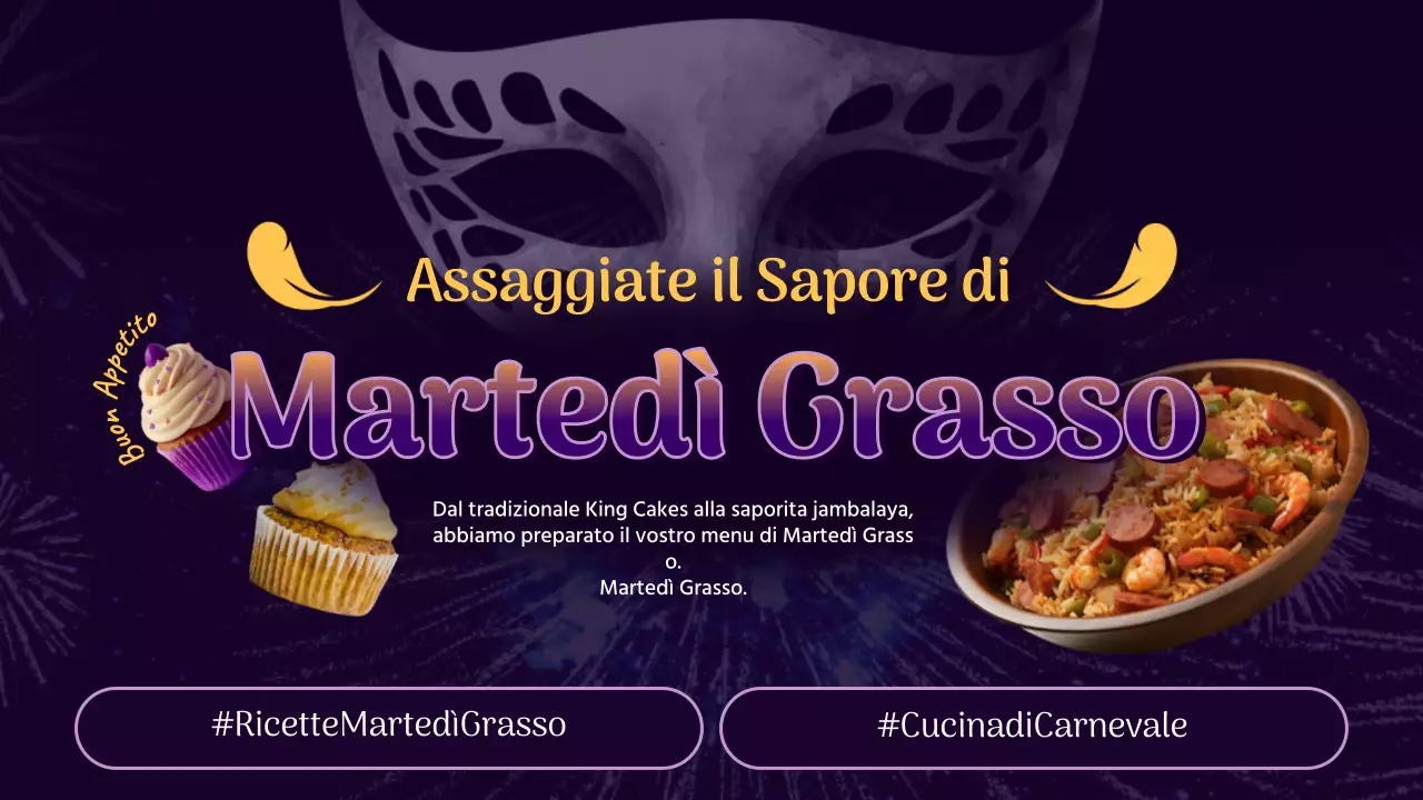 Ricette per il Martedì Grasso in fantasia gialla e viola