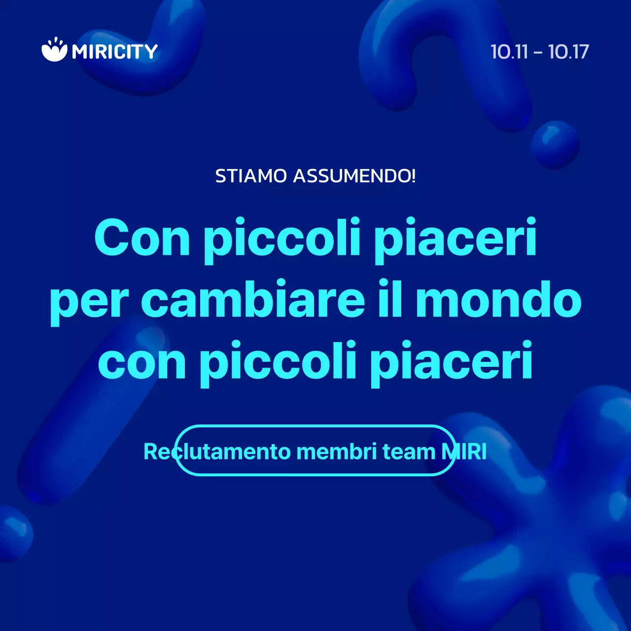 Lavori semplici in blu