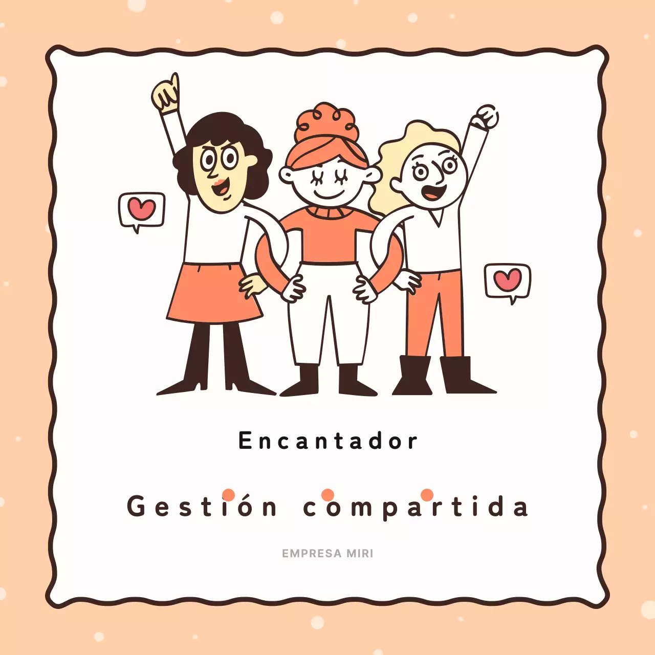 Promocione las buenas acciones de su empresa en naranja y amarillo