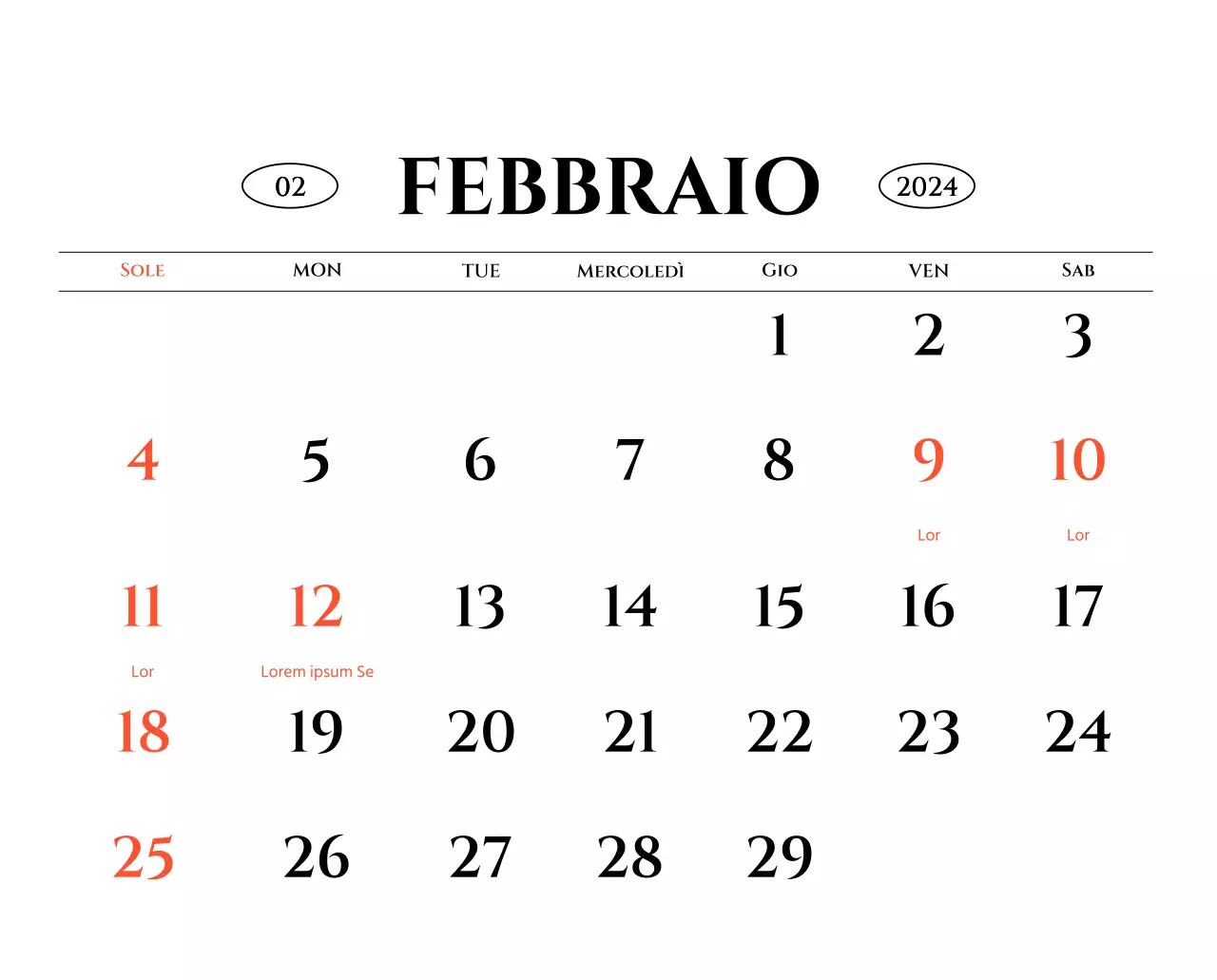 Calendario da parete in stile semplice con concetto di fotografia di viaggio emozionale in bianco e nero