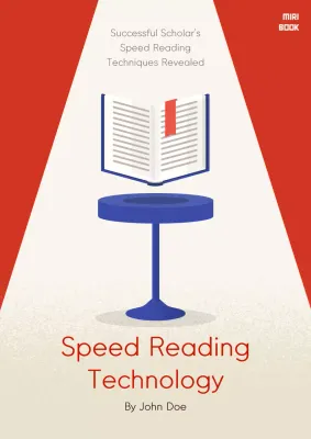 Red Modern Reading Guide Book Cover