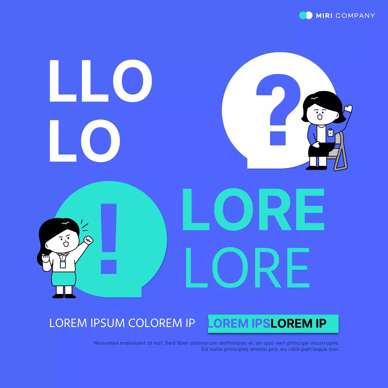 Promuovere un semplice corso intensivo di lavoro in blu e menta