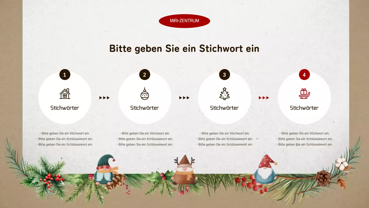 Vintage brown and beige winter break volunteer training guide