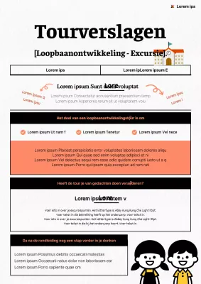 Een stijlvol excursieverslag in oranje en zwart