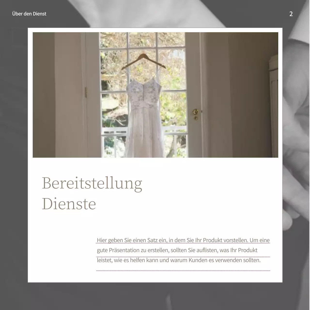 Werbung für eine moderne Hochzeitsmarke in Rosa und Braun