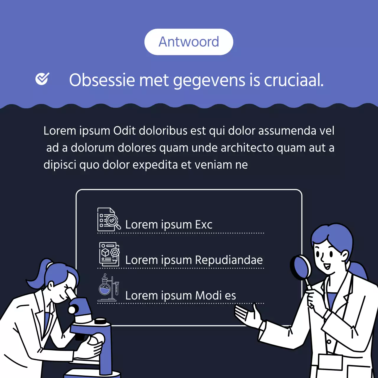 Een eenvoudige marineblauwe sollicitatiebrief voor V&A