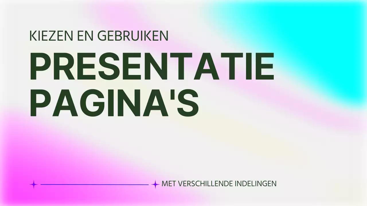 Roze en fluorescerende trendy lay-outrapport met meerdere pagina's