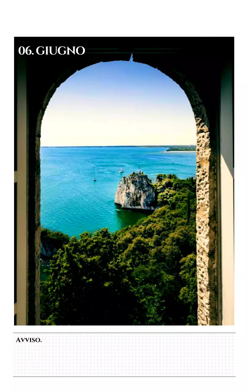 Calendario da parete in stile semplice con concetto di fotografia di viaggio emozionale in bianco e nero