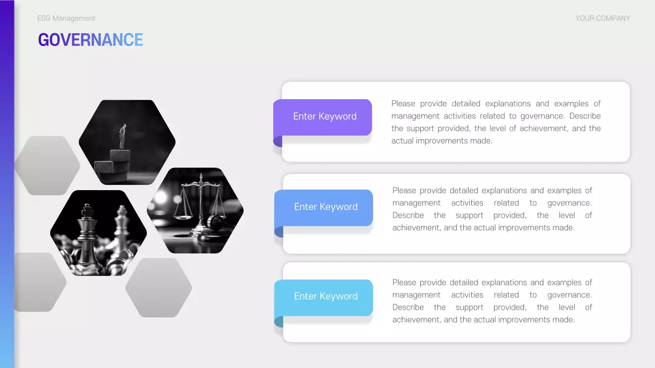 Blue Modern Sustainability Report Presentation