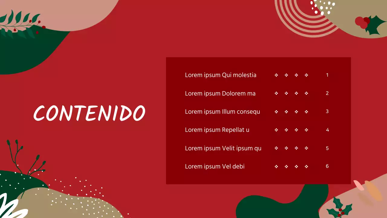 Guía de formación de voluntarios con motivos geométricos rojos y verdes