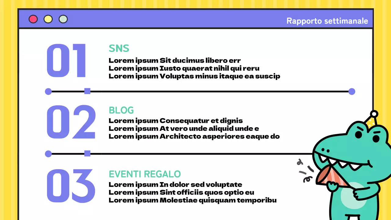 Relazione sugli appunti di marketing di tendenza giallo e viola
