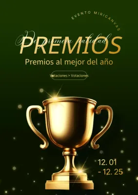 Un lujoso anuncio de fin de año con los mejores premios en caqui y dorado