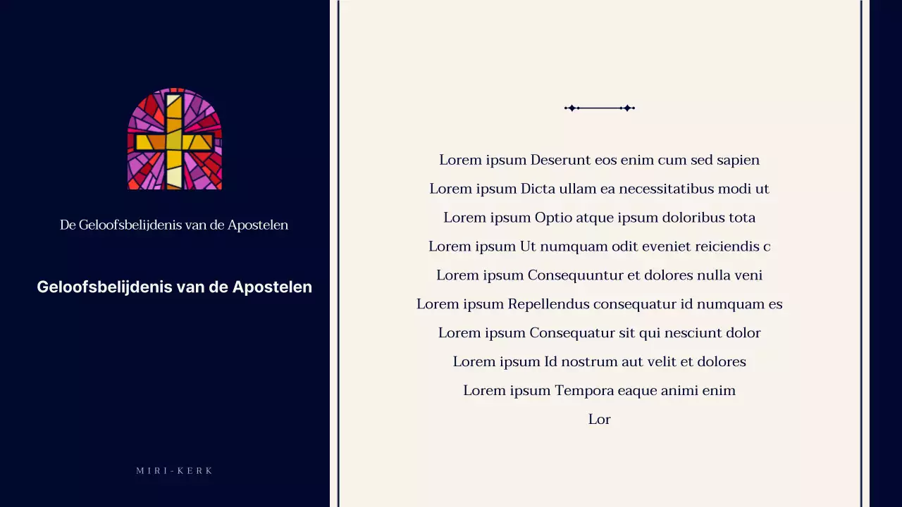 Een gids voor eenvoudige kerkdiensten in marineblauw en beige