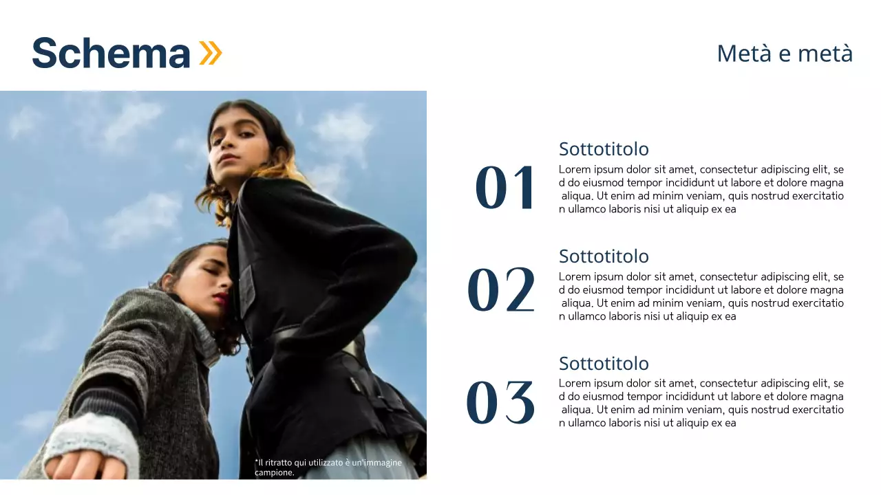 Nero e blu, layout moderno e versatile Materiale della pagina