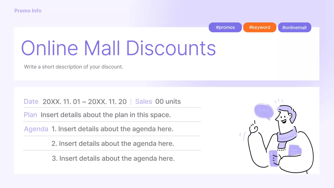 Purple Minimal Promotion Presentation