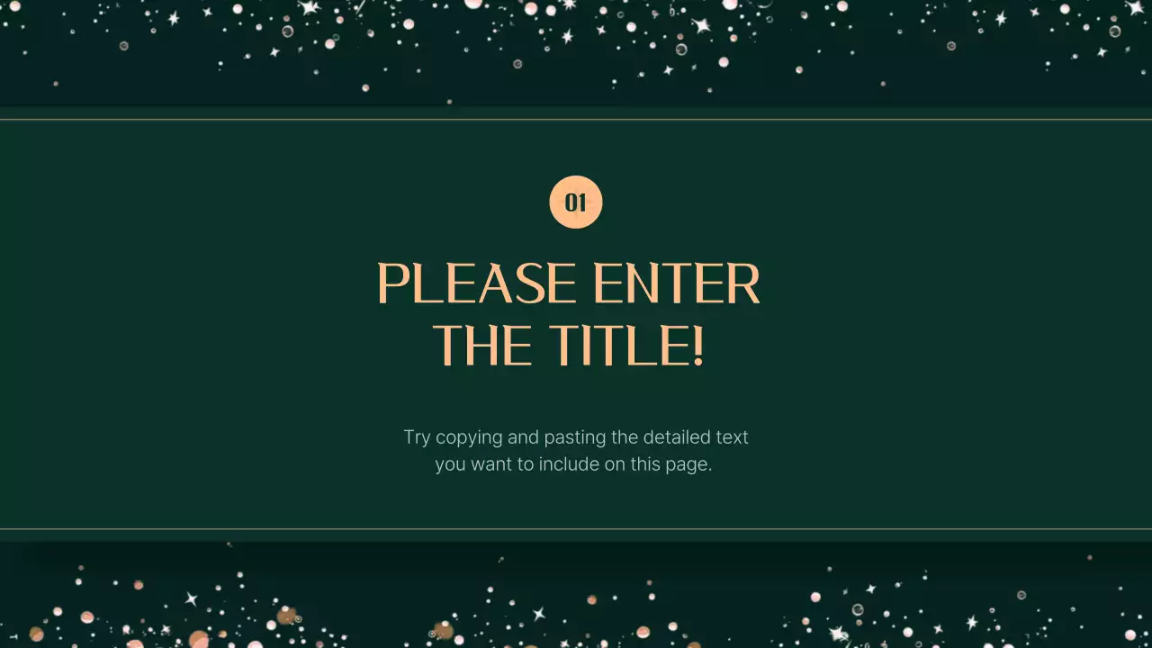 Green Elegant Christmas Template Presentation