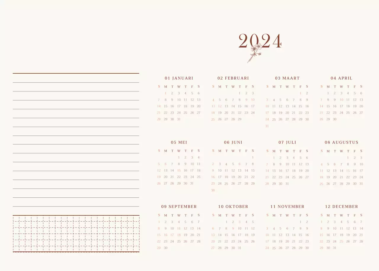 Emotionele fotolay-out voor café in beige en bruin