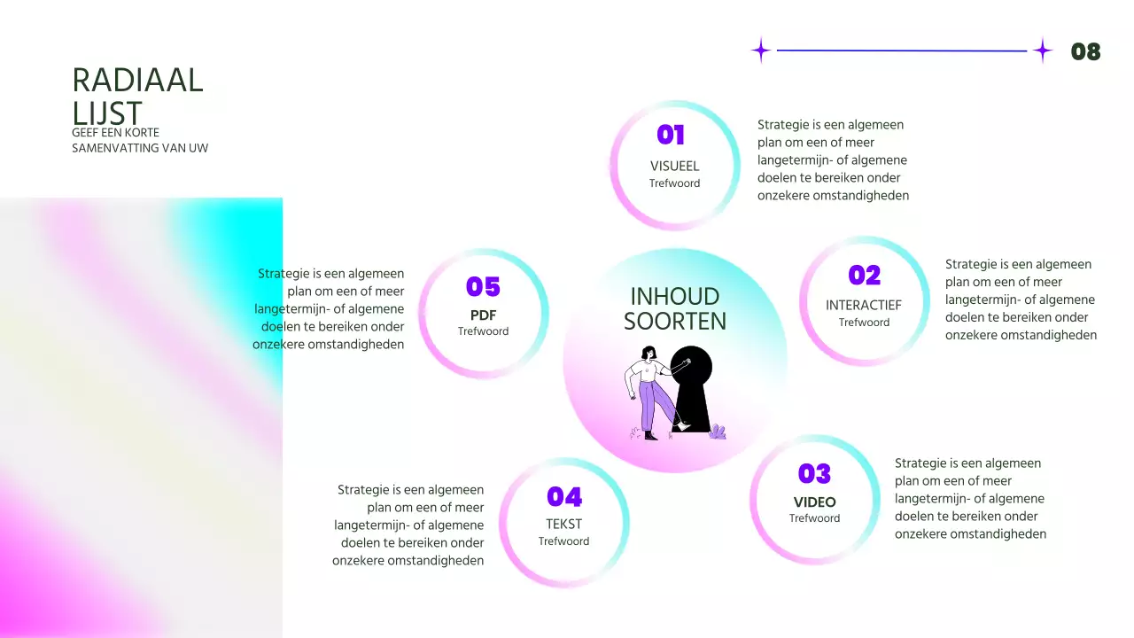 Roze en fluorescerende trendy lay-outrapport met meerdere pagina's