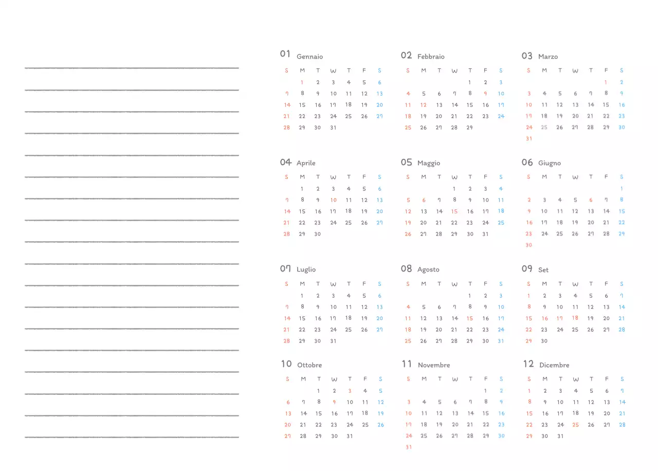 Simpatici calendari con illustrazioni di peluche