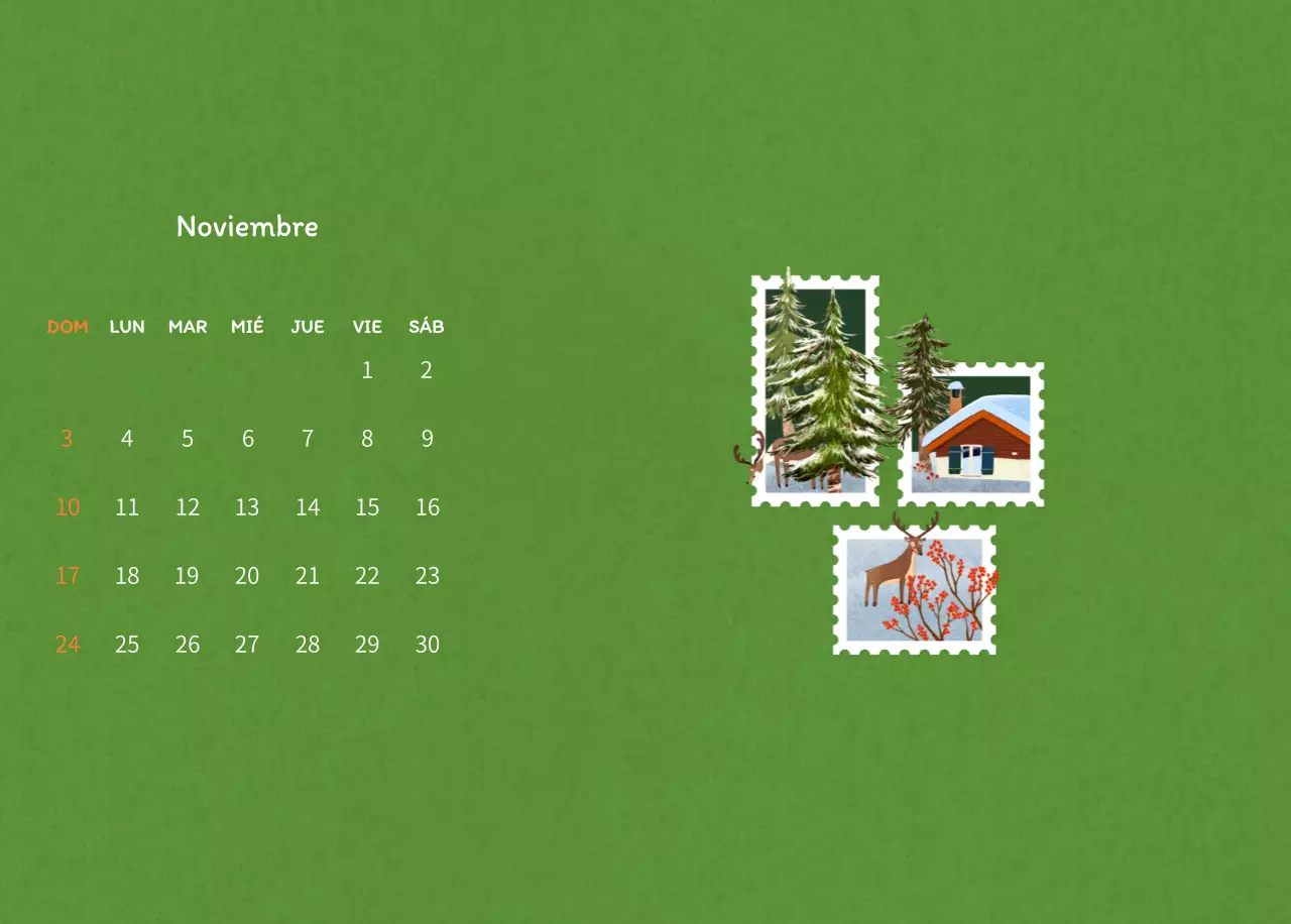 Ilustraciones de sellos con un concepto cálido