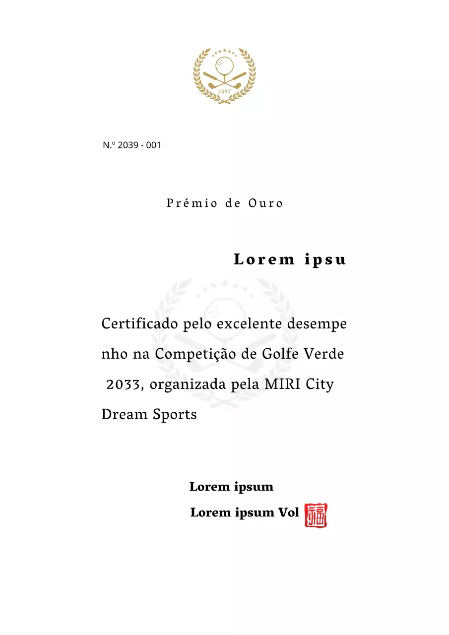 Prémios desportivos com a Golf Illustrated para um toque de classe