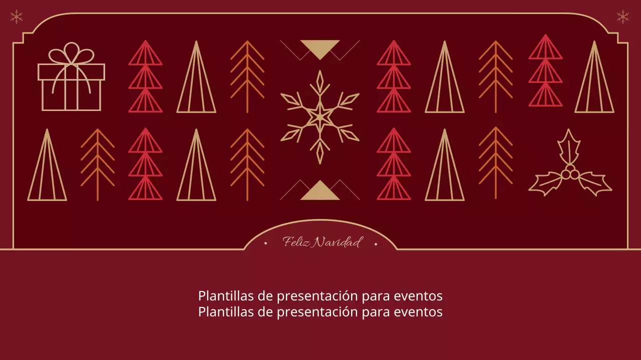 Un reportaje navideño clásico en rojo y beige