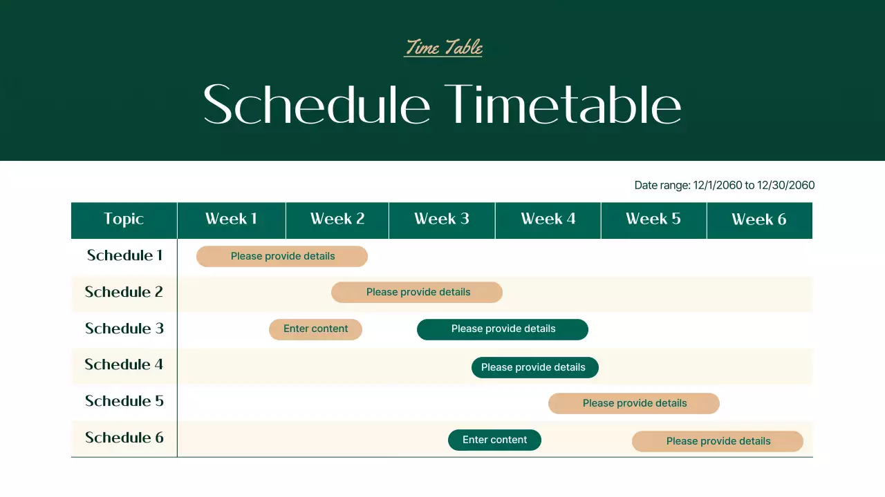 그린 전통 크리스마스 프레젠테이션