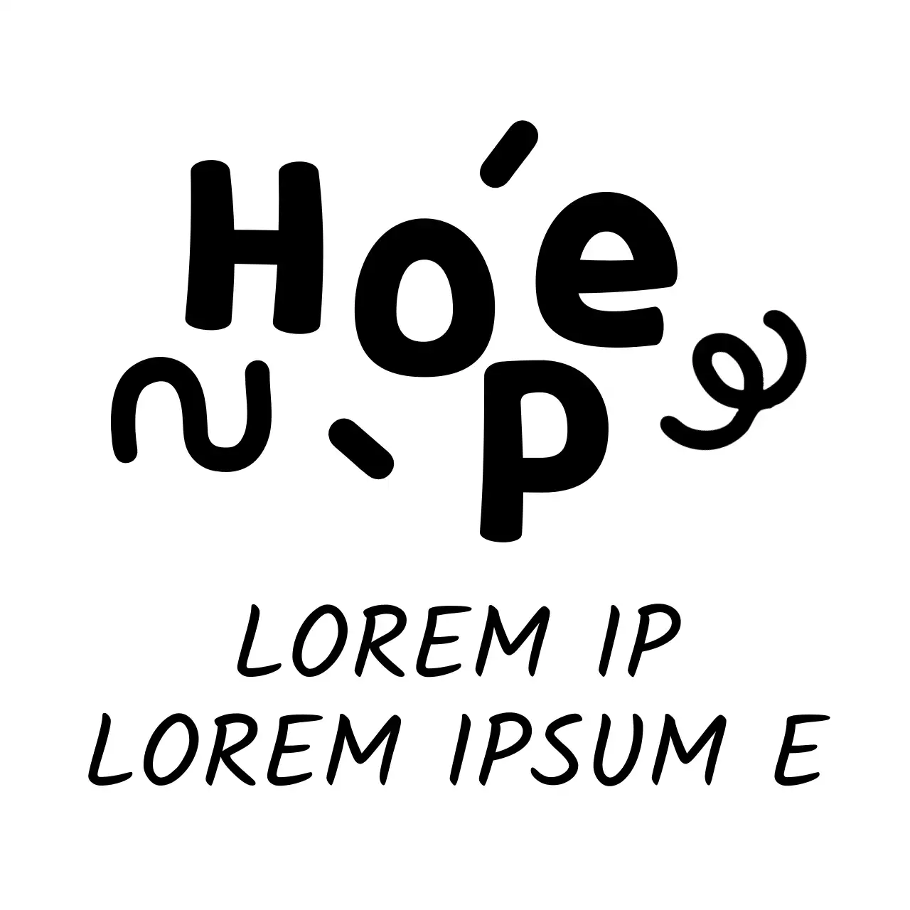 Centro de bienestar infantil con simpáticas ilustraciones y fuentes