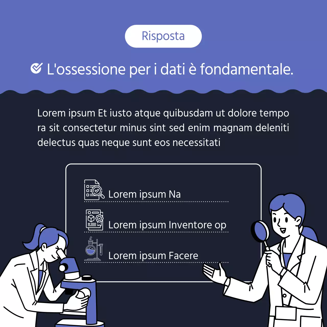 Una semplice lettera di presentazione per domande e offerte di lavoro in blu e marina