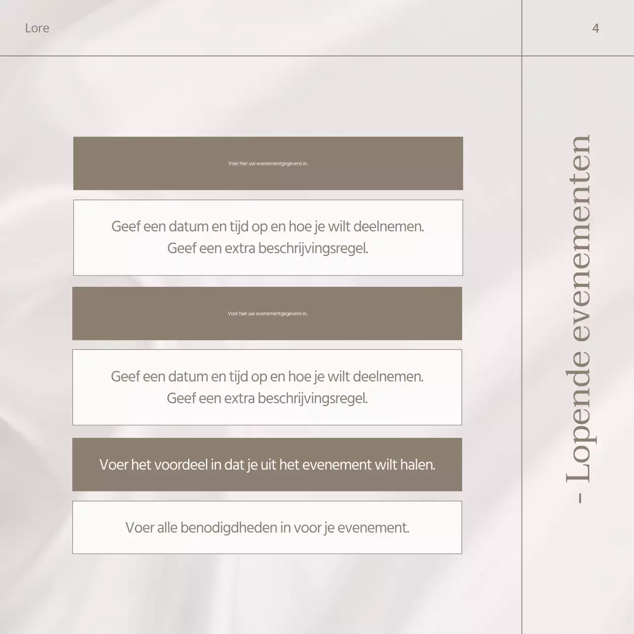 Promoot een modern trouwmerk in roze en bruin