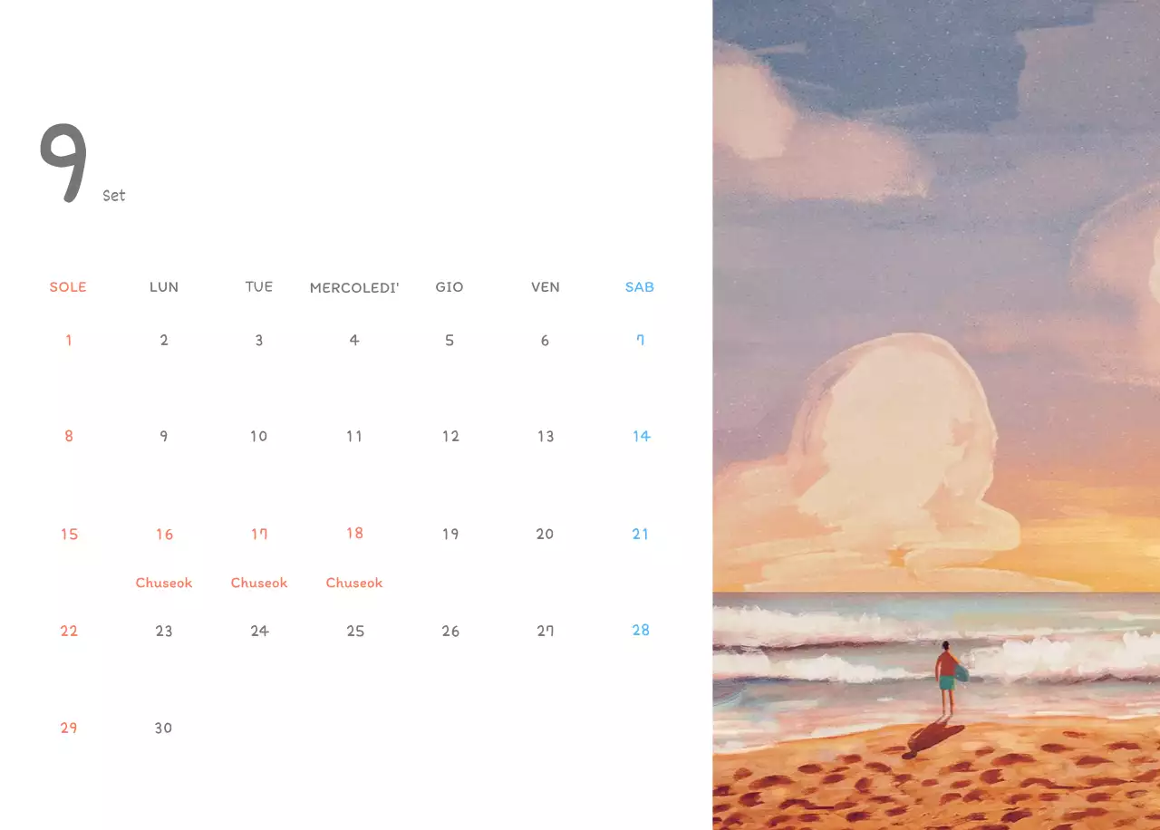 Simpatici calendari con illustrazioni di peluche