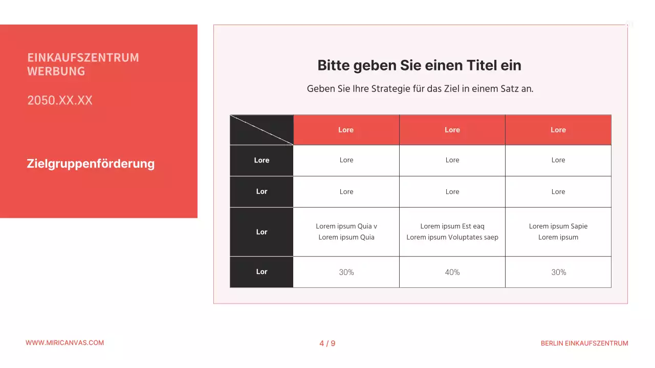 Ein einfacher orange-schwarzer Werbeslip