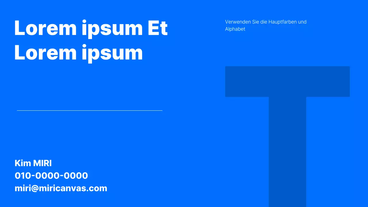 Einfache Karrieremappe mit blauem Hintergrund