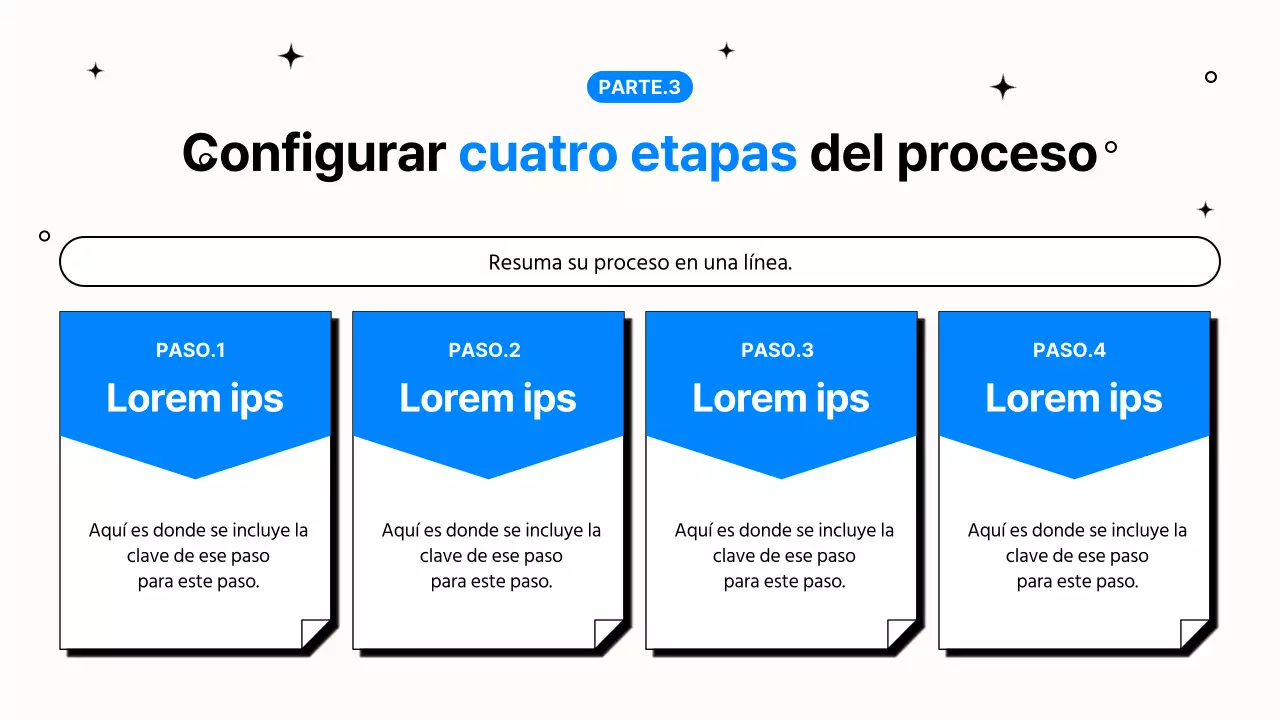 Sencilla presentación de trabajo de oficina en azul y negro