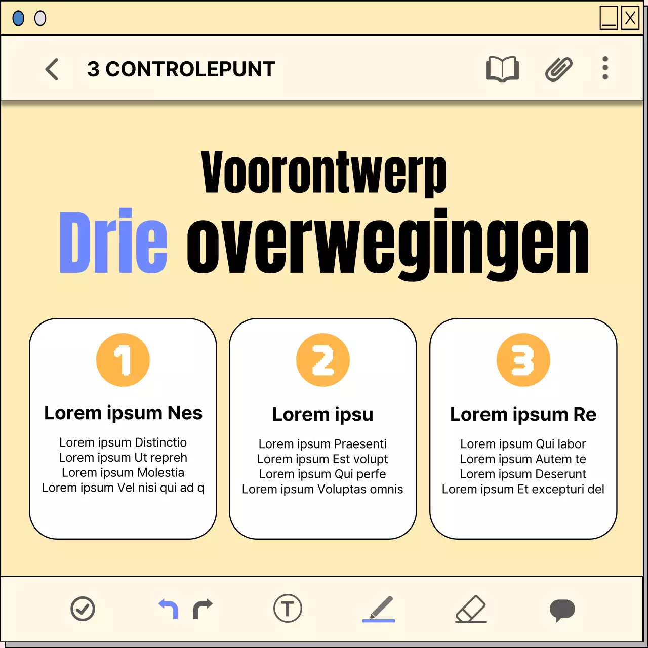Een loopbaanplanningsgids met een geel, kitscherig notitieblokconcept