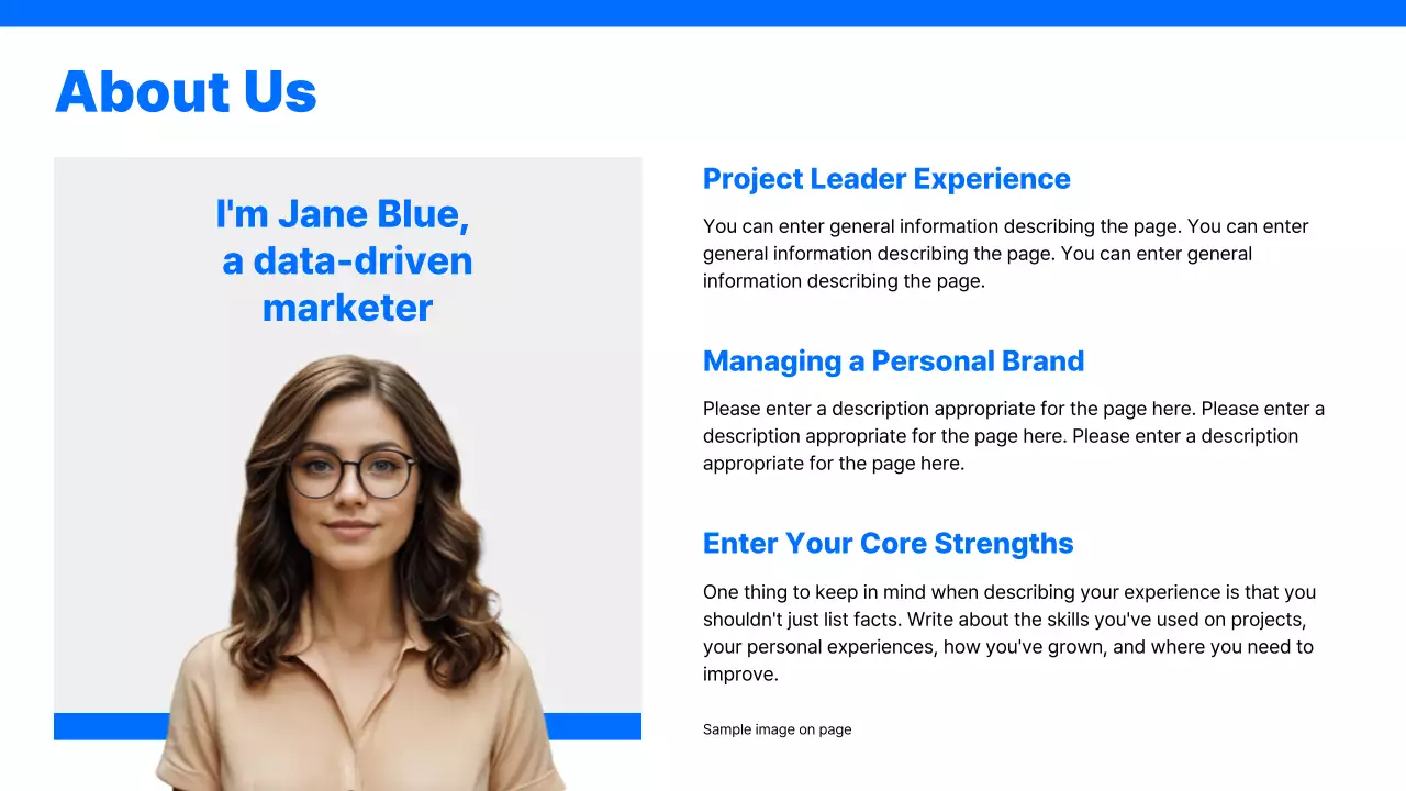 Blue Modern Portfolio Presentation