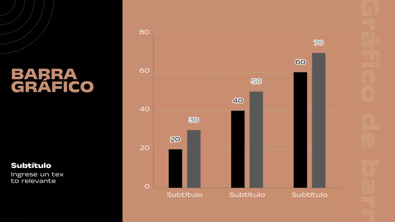 Informe de páginas con diseño mínimo múltiple en marrón y negro