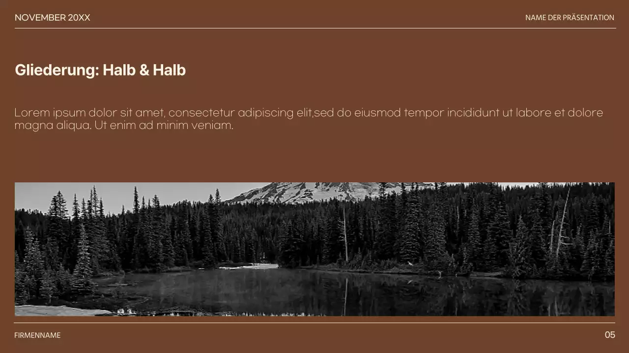 Khaki und Braun Minimal Diverse Layout Seiten Bericht