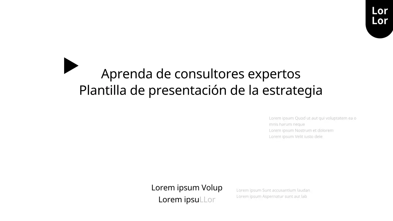 Un informe blanco y sencillo de consultoría estratégica