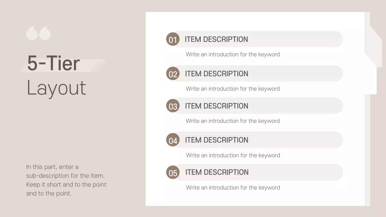 베이지 모던 오피스 프레젠테이션