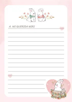 Bonitas tarjetas de felicitación de papelería en rosa