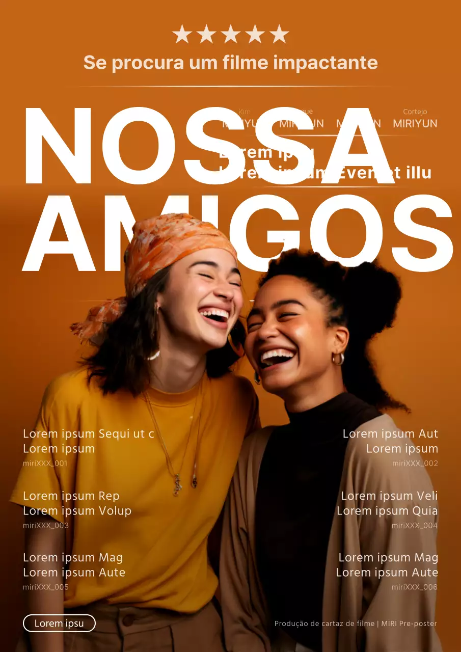 Promover críticas de filmes simples a laranja e branco