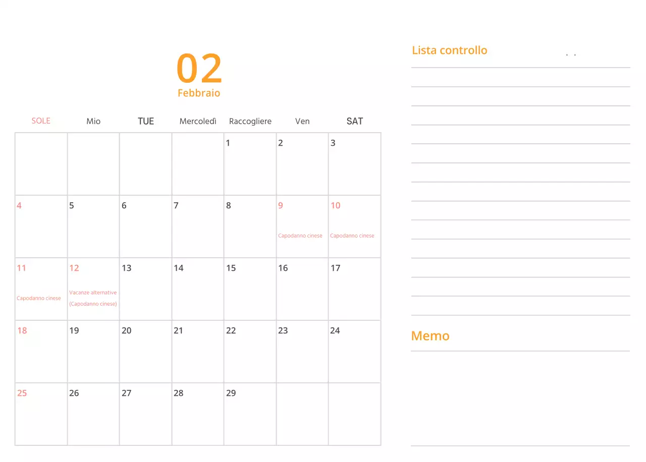 Simpatico calendario da tavolo illustrato verde a tema famiglia