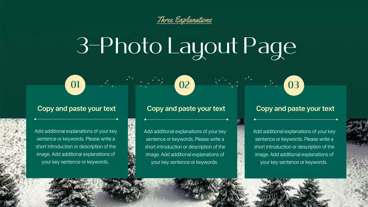 그린 전통 크리스마스 프레젠테이션