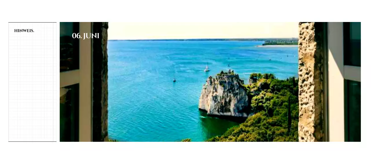 Einfacher Stil Wandkalender mit schwarz-weiß emotionalen Reisefotografie Konzept