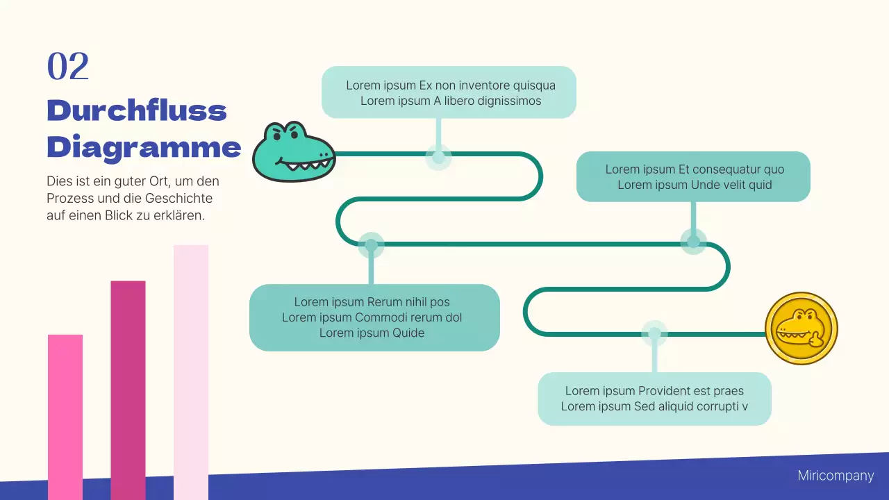 Blau und Minze Einfaches Marketing Studie Anmerkungen Bericht