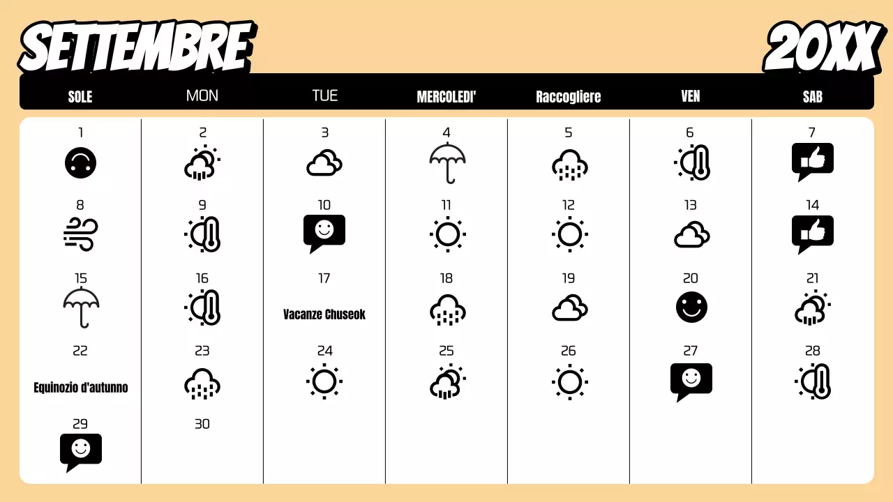 Un arcobaleno di agende di tendenza