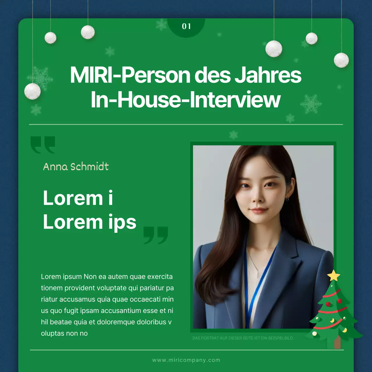 Eine Einführung in den internen rot-grünen Weihnachts-Newsletter