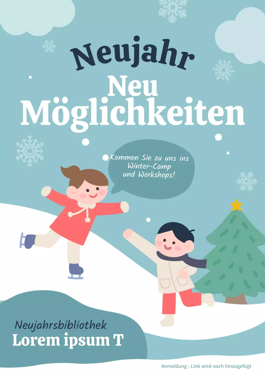 Förderung eines gemütlichen Winterlagers in Hellblau