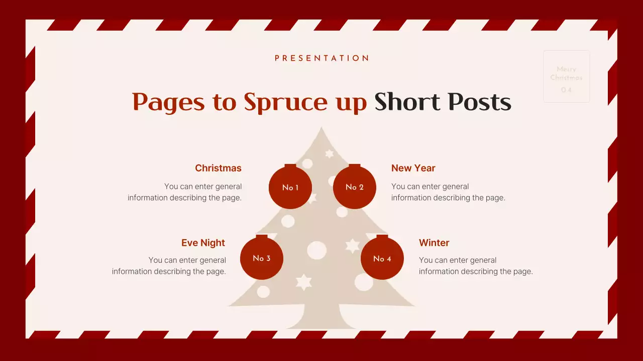 Red Classic Christmas Presentation